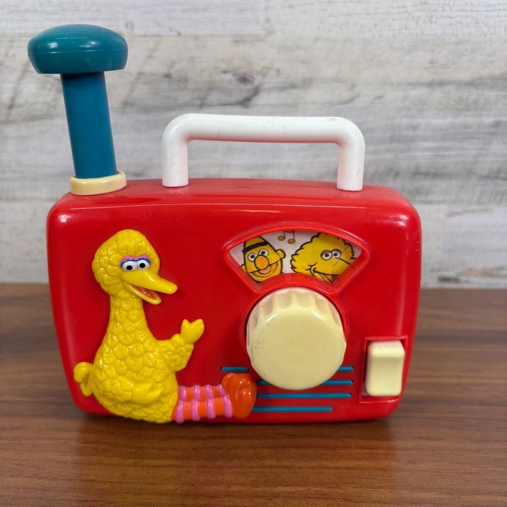 Sesame Street 1991 Musical Toy‎ Radio Vintage TYCO Jim Henson Wind Up Works